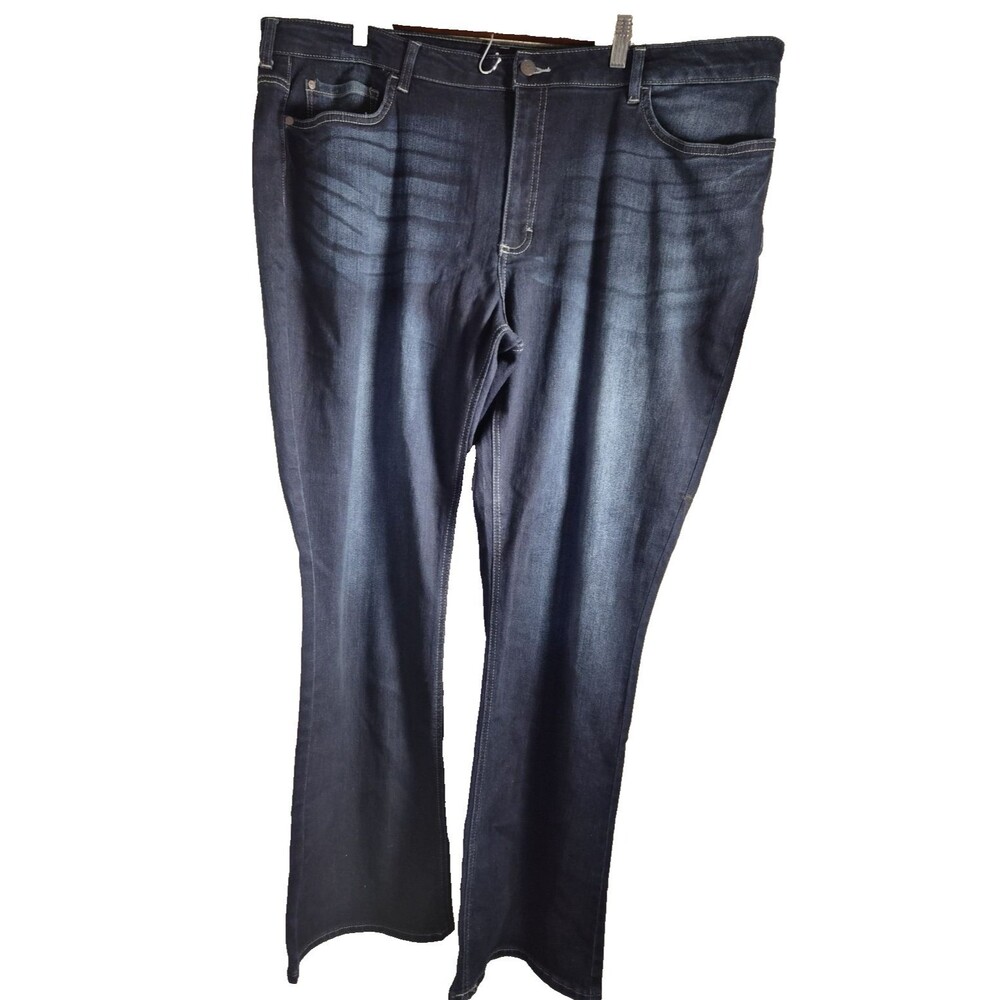 Riders By Lee Blue Jeans Womens 24W Med Bootcut Mid Rise Dark Wash Denim